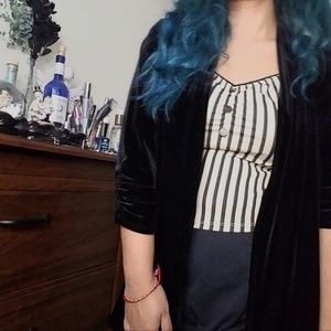 Black Velvet Cardgian